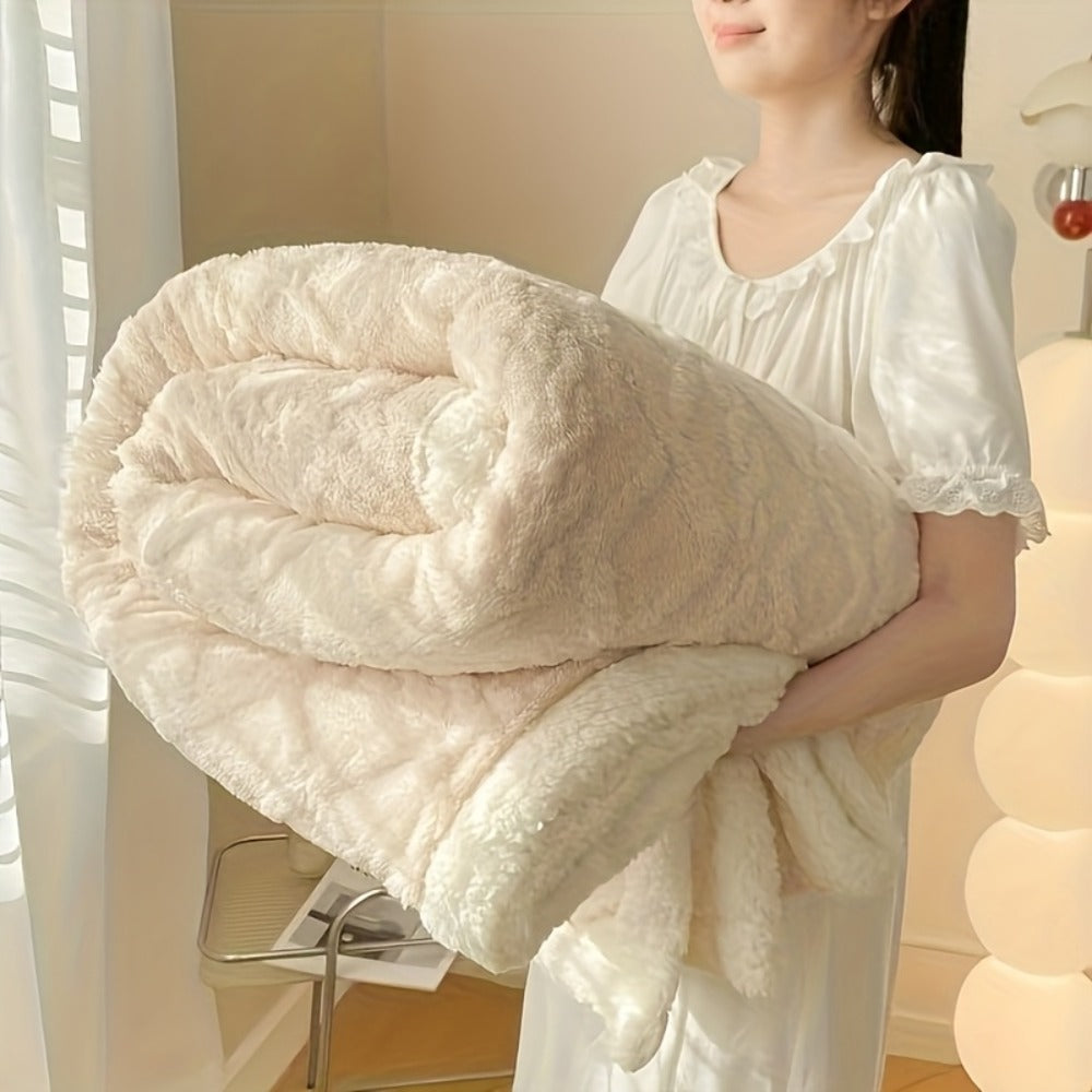 Taffeta Blanket Double-Sided ¨C Silky Soft All-Season Sleep Blanket for Bed & Air Conditioning, Machine Washable, 5 Colors, 3 Sizes