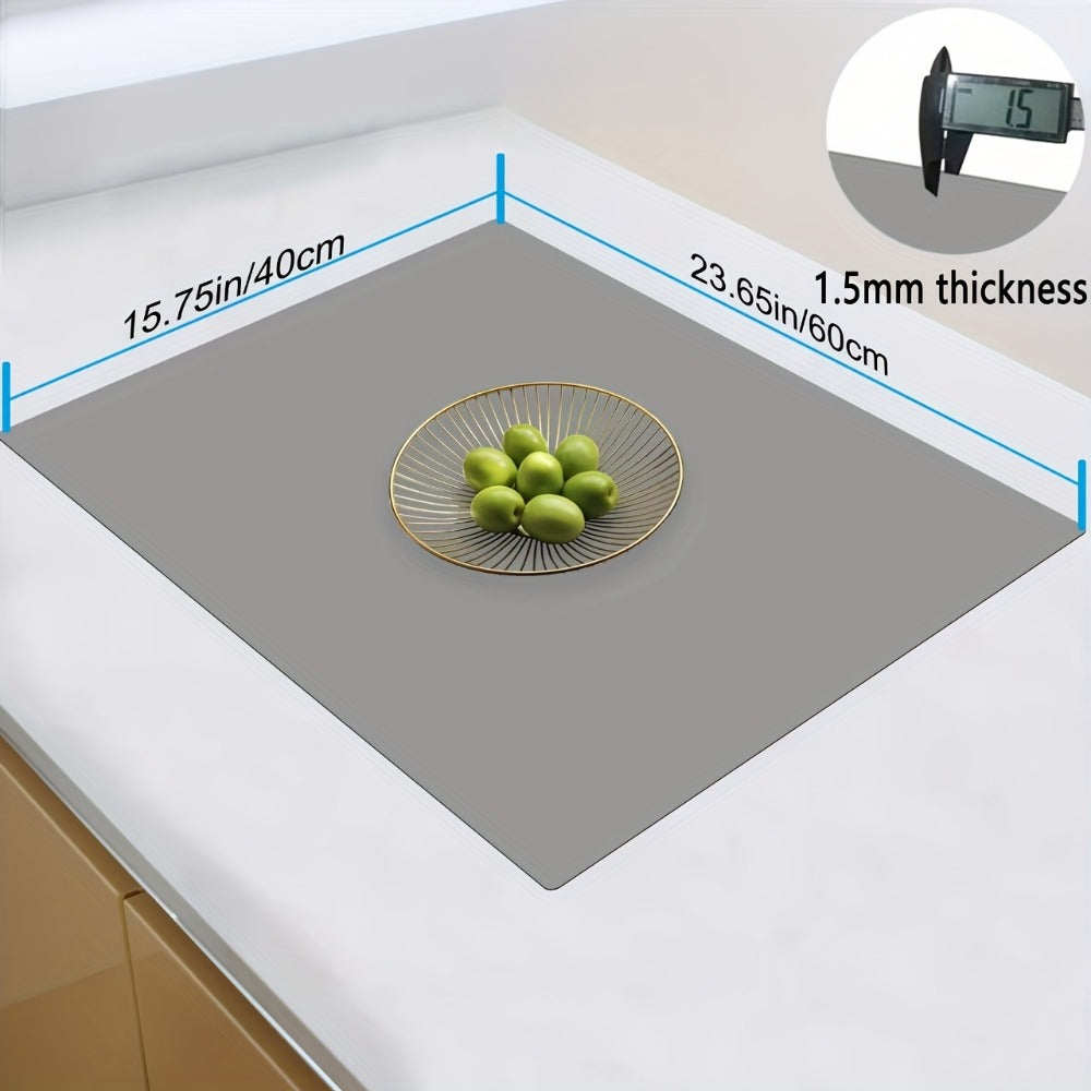 Extra Large Silicone Mat for Kitchen Counter ¨C Nonslip Heat Resistant Countertop Protector, Nonstick Waterproof Craft Mat & Placemat, Multiple Sizes & Colors