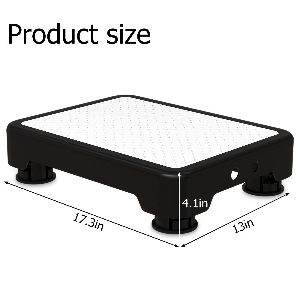 Non-Slip Step Stool Heavy Duty 550LBS Capacity Portable One Step Platform for Elderly Adults - Anti-Slip Rubber Mat Height Adjustable Indoor Outdoor Use Bed Car Door Bathroom Stair