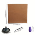 Backflow Incense Cones 360pcs Waterfall Smoke Effect Natural Scents Rose Jasmine Lavender Tulip for Incense Burner Meditation Yoga Gift