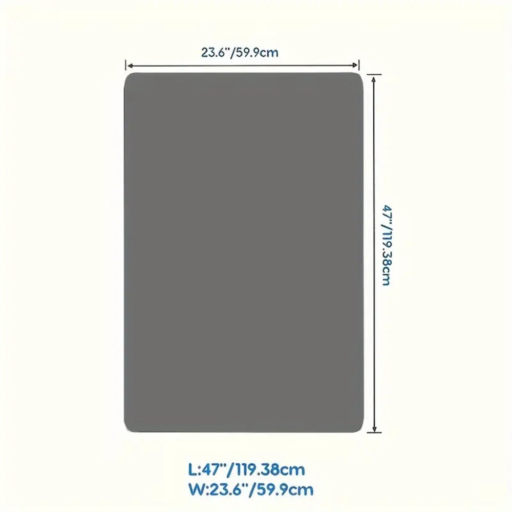 Kitchen Counter Mat Heat Resistant Countertop Protector Pad Extra Large Cuttable Non-Slip Mat for Kitchen Counter Dining Table - Waterproof Protective Mat 36 inch 47 inch Black Gray