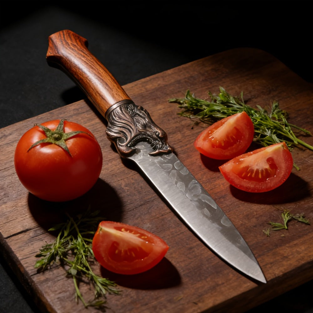 Kitchen Knife Set 7-Piece, Professional Stainless Steel Chef Knives with Replaceable Blades, Hand Forged Alloy Steel Kitchen Knives for Home Cooking, Food-Safe Full Kitchen Cutlery Set