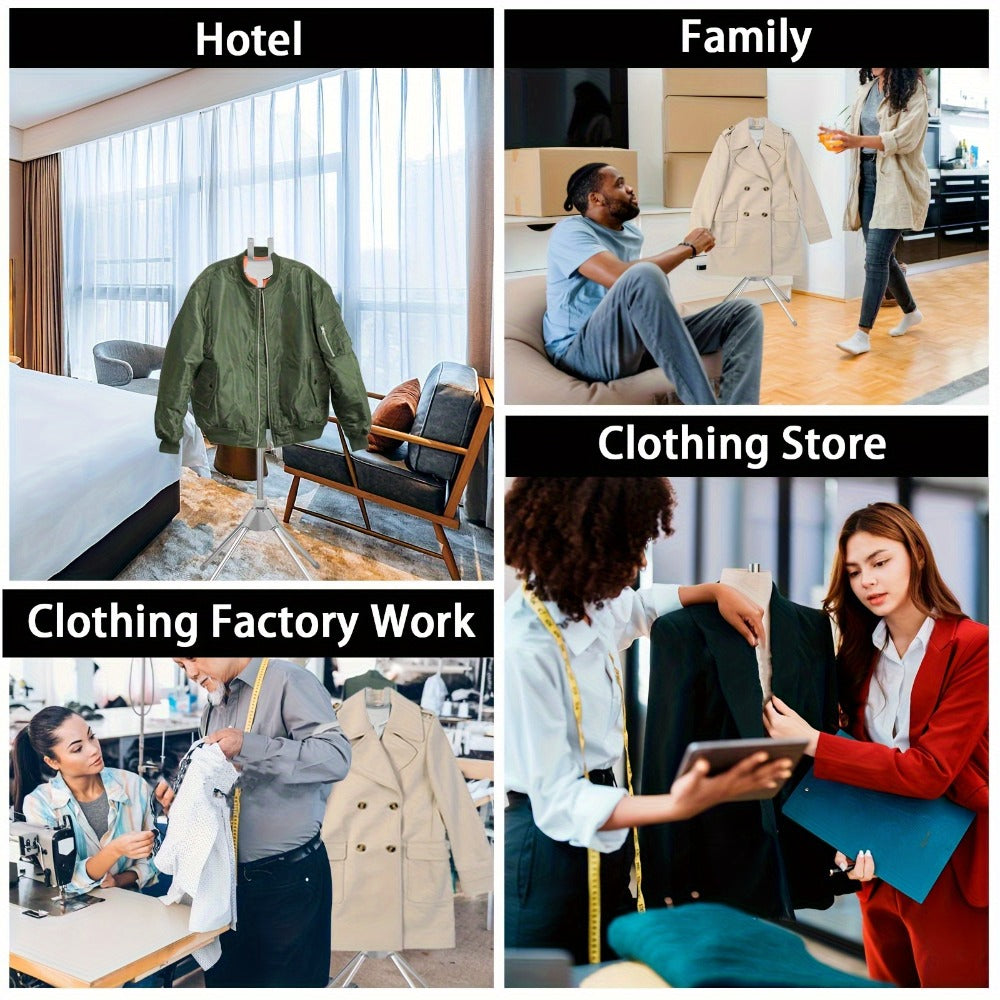 Clothes Drying Rack Foldable Height Adjustable Telescopic Ironing Rack, Aluminum Alloy Garment Rack with 360¡ã Rotating Arm, Multi-Layer Hanging Drying Stand, Space-Saving Laundry Rack for Home Bedroom