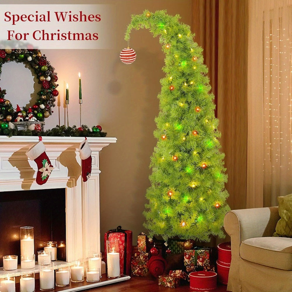 6FT Artificial Christmas Tree with Skirt, Balls & Stand ¨C Flexible Full Christmas Tree Set with Unique Decorations for Home, Office & Party ¨C Festive Holiday Decor, Green