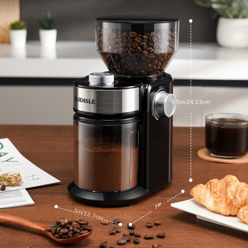 Burr Coffee Grinder Electric ¨C 16 Grind Settings Adjustable Burr Mill Coffee Bean Grinder for 2¨C14 Cups, Espresso Drip Pour Over French Press