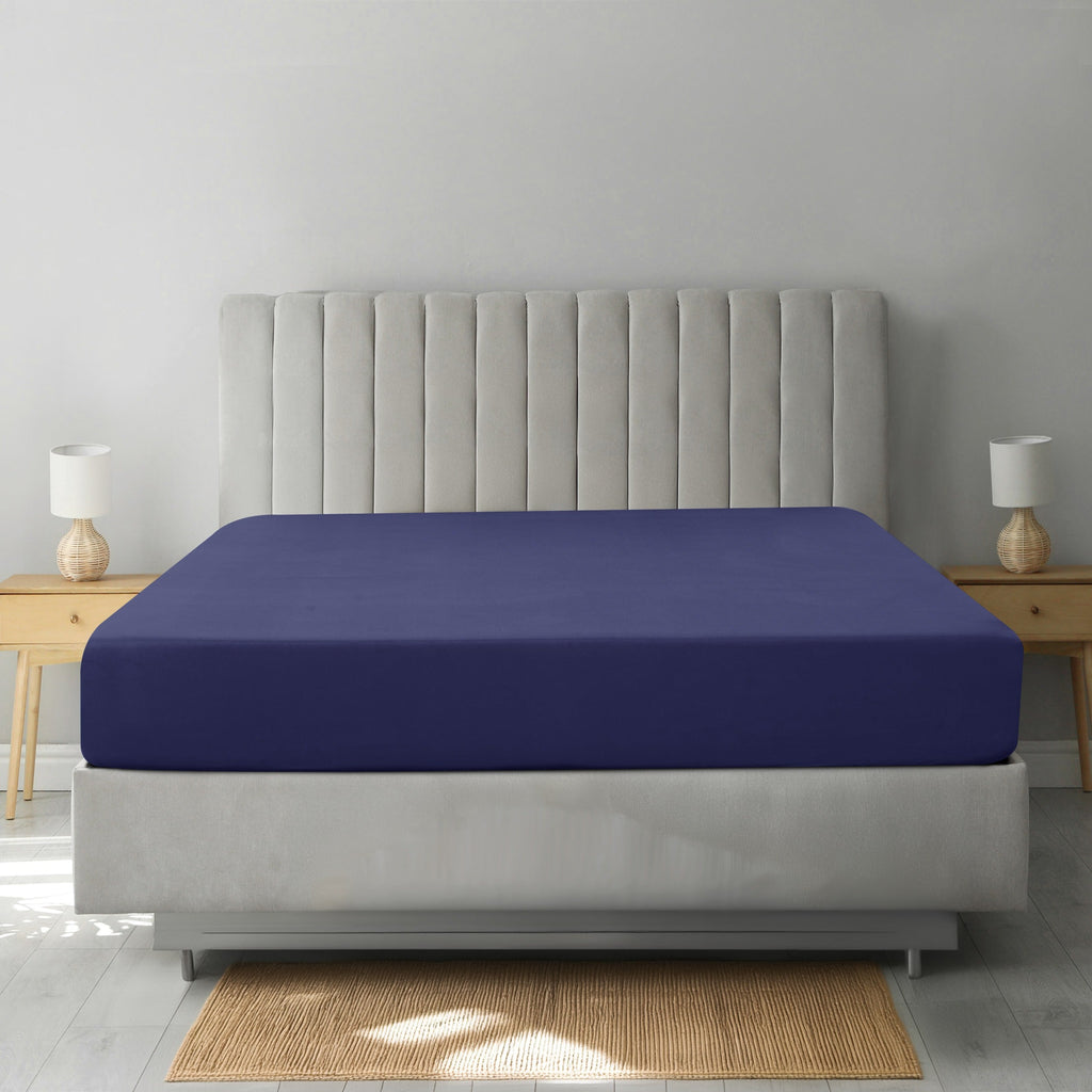 Fitted Sheet Only Deep Pocket Brushed Microfiber Cooling Bed Sheet - Ultra Soft Silky Shrink & Fade Resistant Mattress Cover for Twin Twin XL Full Queen King Cal King - Wrinkle Resistant Easy Care
