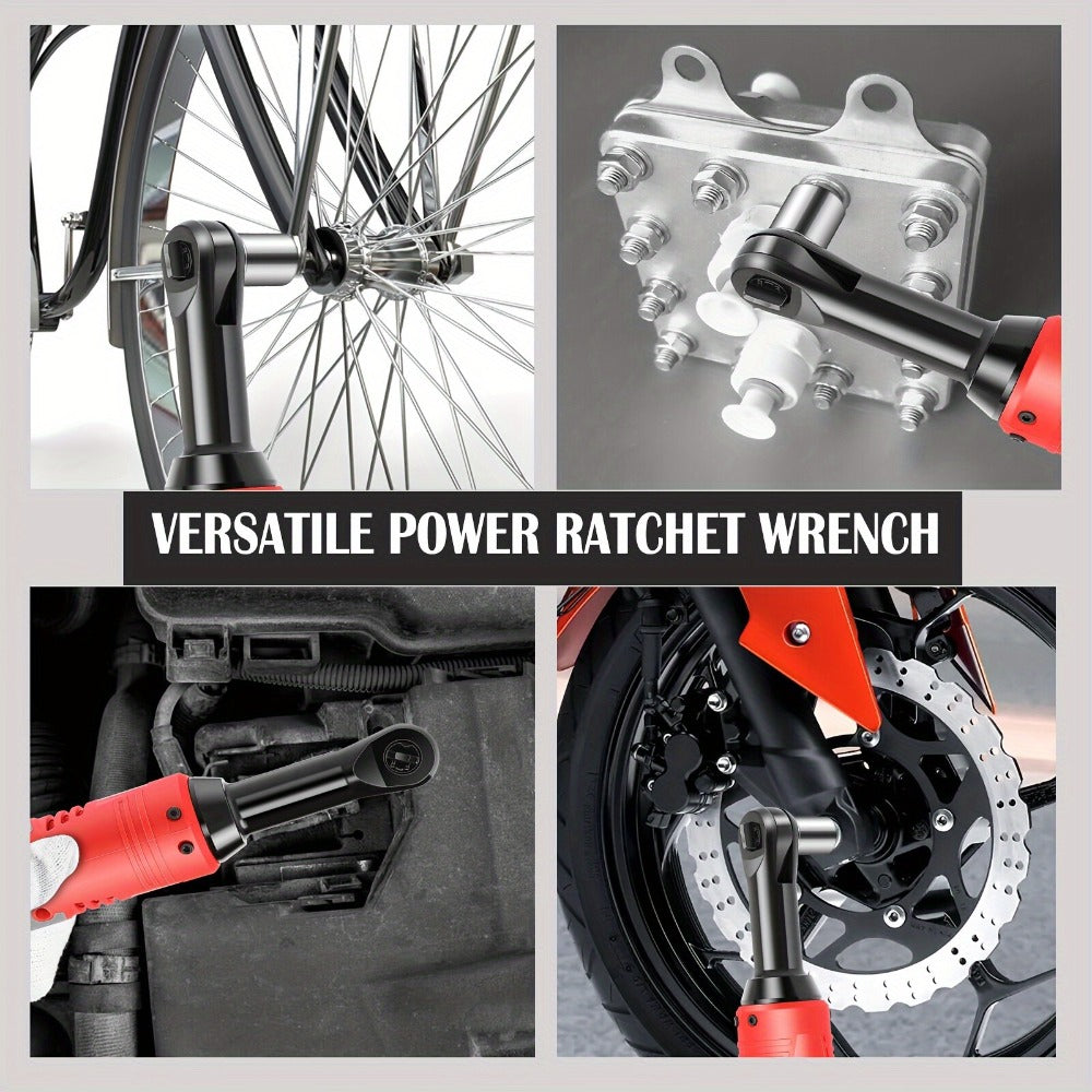 Cordless Electric Wrench QUAGGA 12V - 45Nm High Torque 3/8¡± Rechargeable Ratchet Wrench with Battery & Charger for Automotive Repair, Stage Truss & Home Improvement, Best Family Gift Tool