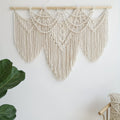 Large Macrame Wall Hanging 43x32 Inch Handmade Bohemian Woven Tapestry Boho Wall Decor for Bedroom Living Room Wedding Party Aesthetic Room Decor Artisan Cotton Rope Wall Art