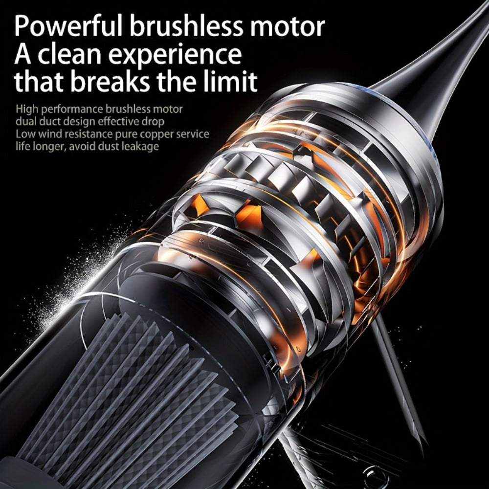 Mini Handheld Vacuum Cordless 4-in-1 Rechargeable | Portable Car Vacuum Cleaner & Air Blower & Hand Pump ¨C Dust Buster for Keyboard, Car Interior, Inflate & Deflate, Green