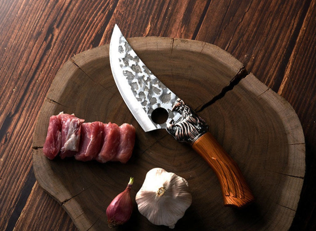 Kitchen Knife Set 3/7pc Professional Chef Knife Set with Butcher Boning Scissors | Stainless Steel Cooking Knives for Home Hotel Camping