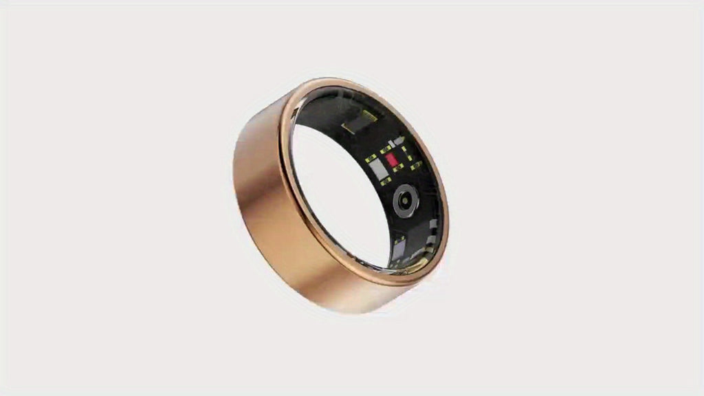 Health Monitoring Smart Ring for Women & Men ¨C Fitness Activity Tracker with Sleep, Calories, Steps, HRV & Menstrual Cycle, Bluetooth 5.3, IP68 Waterproof, iOS & Android