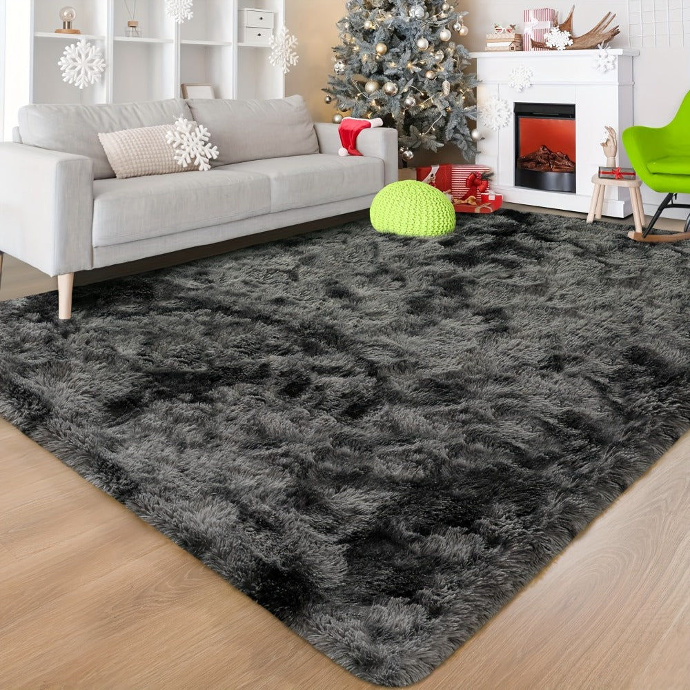 Shaggy Area Rug Soft Plush Fuzzy Carpet Non-Slip Tie-Dye Design for Bedroom Living Room Nursery Dorm ¡ª Pet Friendly Machine Washable Multiple Sizes & Colors