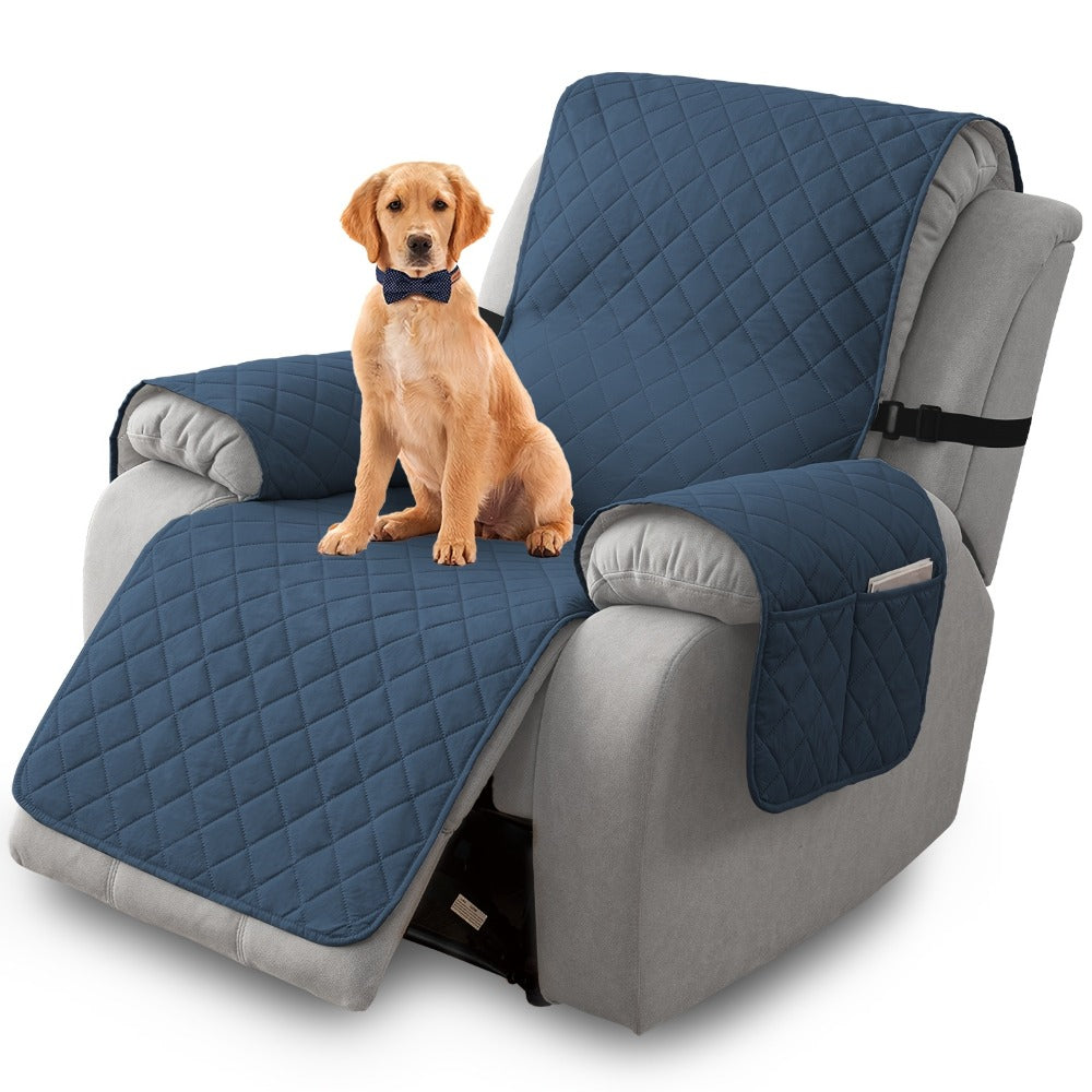 Non-Slip Recliner Chair Cover Sofa Slipcover with Elastic Straps Washable Pet Furniture Protector Indoor Outdoor 8 Colors