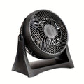 Turbo Table Fan 8 Inch 3-Speed Quiet Air Circulator, Wall Mountable with Adjustable Tilt and Carry Handle, Portable Desktop Fan for Bedroom, Office, Living Room and Home Cooling