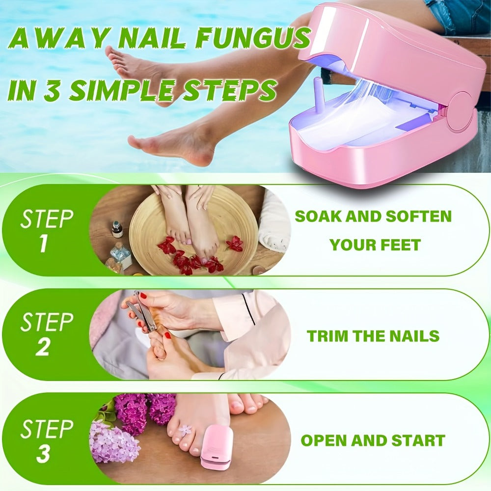 Nail Fungus Laser Treatment Device ¨C FDA Cleared Anti-Fungal Laser for Toenail & Fingernail Fungal Infections, 7-Minute Home Treatment
