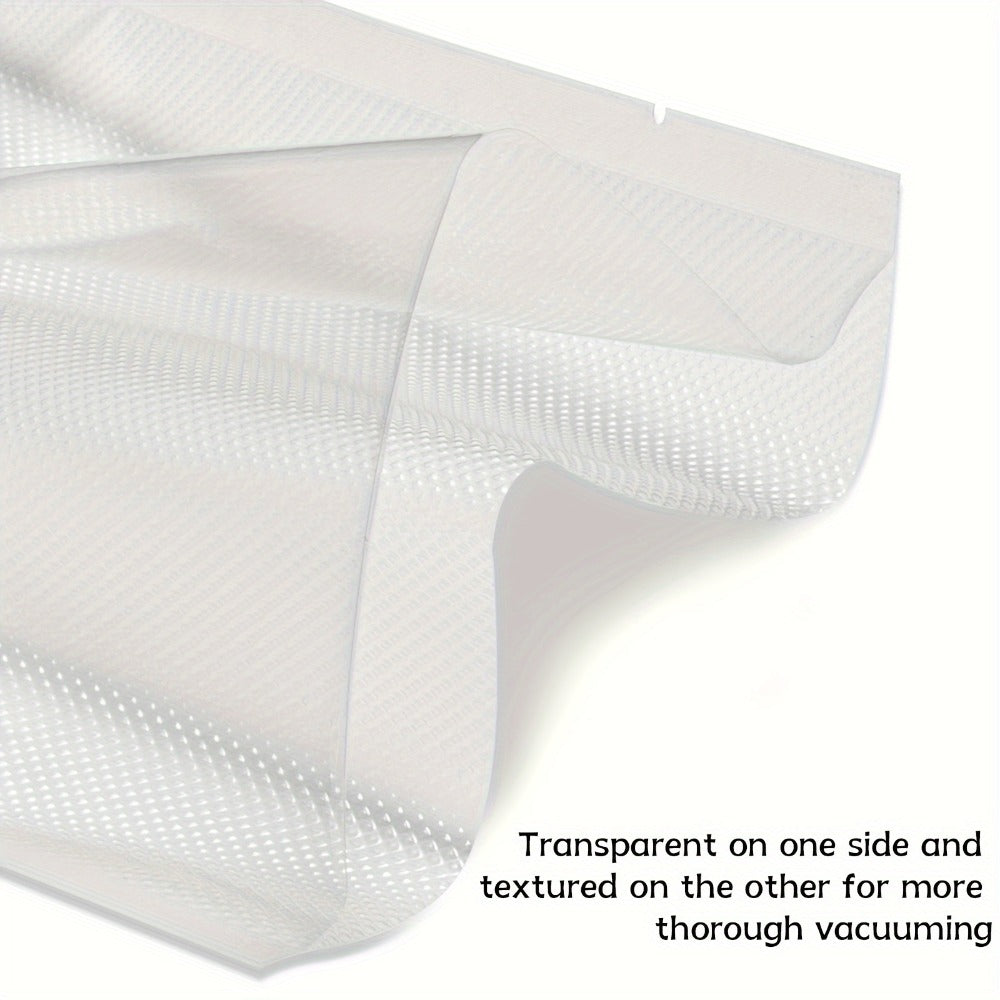 Micro Perforated Food Storage Bags 100 Pack - Breathable Ventilated Produce Bags for Fruits Vegetables Meat and Seafood, Refrigerator Fresh Keeping Bags for Longer Freshness, Available in 7 Sizes