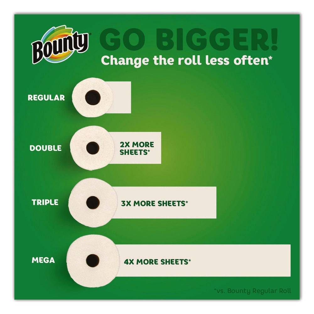 Bounty Select-A-Size Paper Towels 6 Double Rolls, 2-Ply 82 Sheets per Roll White Kitchen Paper Towel, Super Absorbent Quicker Picker Upper