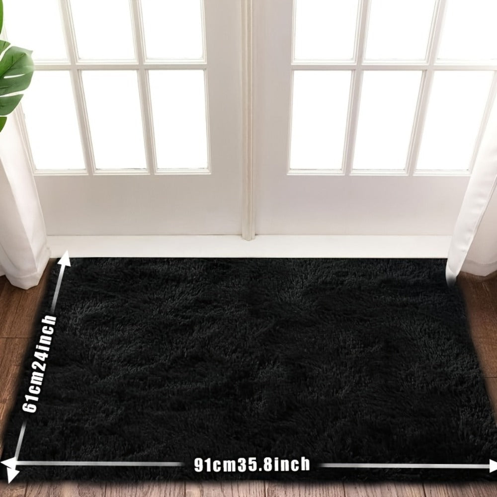 Fluffy Rug Plush Soft Indoor Carpet Non-Slip for Living Room Bedroom Hallway Runner Nursery Kids Play Area ¡ª Tie Dye & Solid Colors Multiple Sizes