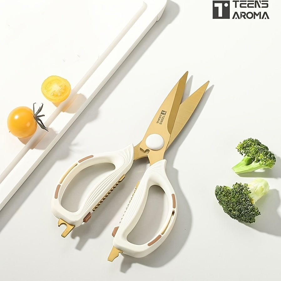 Heavy Duty Kitchen Scissors Multipurpose ¨C Sharp Rust-Proof Stainless Steel Shears for Meat Poultry Vegetables Herbs Fish, Professional Chef Scissors for Home Restaurant Office Outdoor