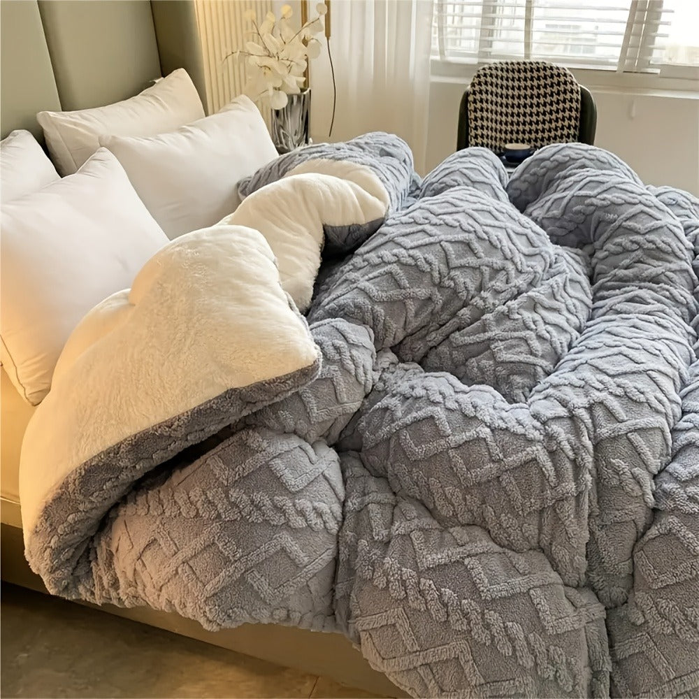 Taffeta Comforter All Season ¨C Soft, Thick & Warm Quilt for Bedroom, Guest Room & Hotel | Machine Washable | Twin Full Queen King