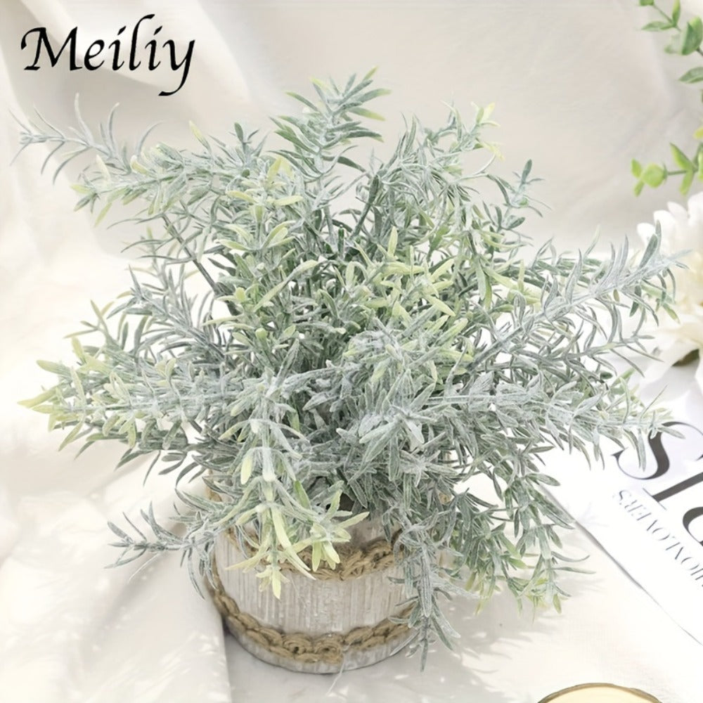 Mini Artificial Potted Plants 4 Pack ¨C Realistic Fake Greenery in White Pots for Home, Office & Party Decor | No Watering Needed Low-Maintenance Indoor Outdoor Faux Plant Set | Housewarming Gift