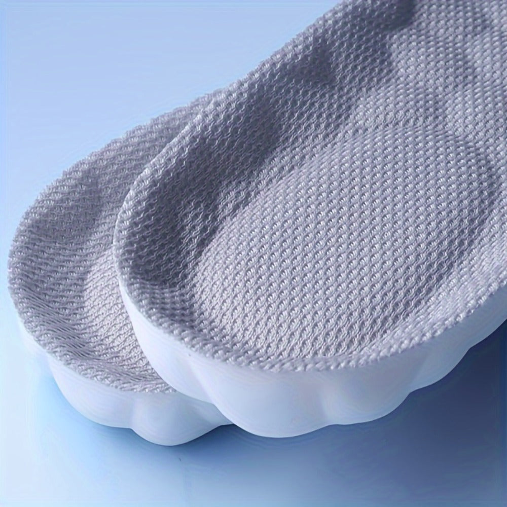 Shoe Insoles 2 Pairs Soft Cushion PU Sports Insoles for Men and Women Breathable Sweat-Absorbing Running Insoles Thickened Comfort Insoles for Standing Walking Training EU35-46
