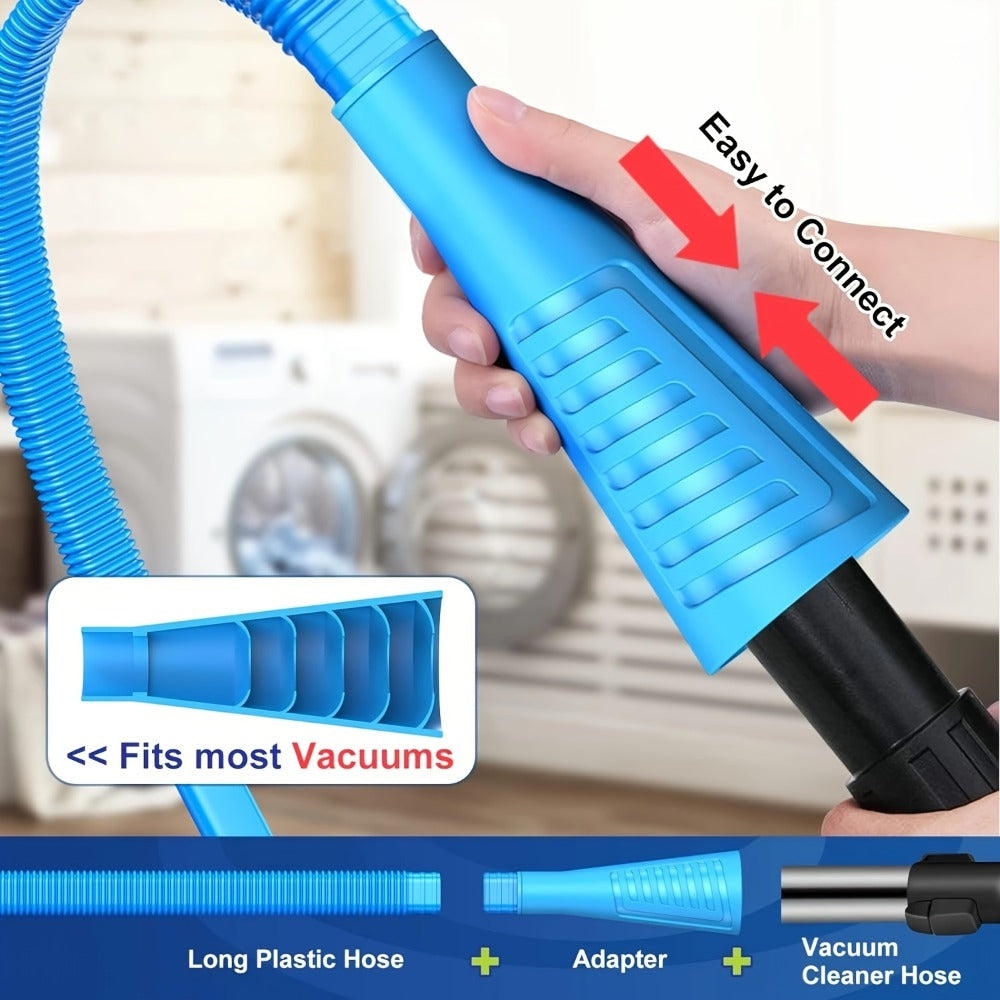 Dryer Vent Cleaner Kit Vacuum Hose Attachment Lint Remover Brush Flexible Dryer Duct Cleaning Tool for Removing Lint Debris Blockage from Dryer Vents and Exhaust Ducts