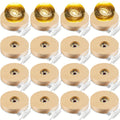 LED Light Base Wooden Display Stand 16 Pack USB Powered Warm White Light Base for 3D Crystal Glass Resin Art Trophy Figurine Night Light Display Pedestal Party Favor Gift Wood Color