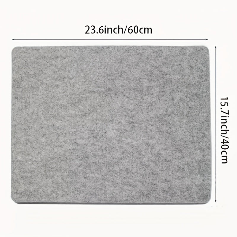 Ironing Pad Heat Resistant Felt Ironing Mat Non-Slip Portable Ironing Board Cover for Tabletop Countertop Quilting Sewing Laundry Steaming Apartment Dorm Dark Gray