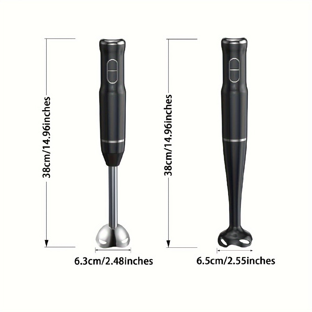 Immersion Blender 400W Handheld Stick Mixer with 2 Speeds & Turbo Mode 304 Stainless Steel Blades ¨C Corded Hand Blender with Detachable Base for Soup Smoothie Puree Baby Food