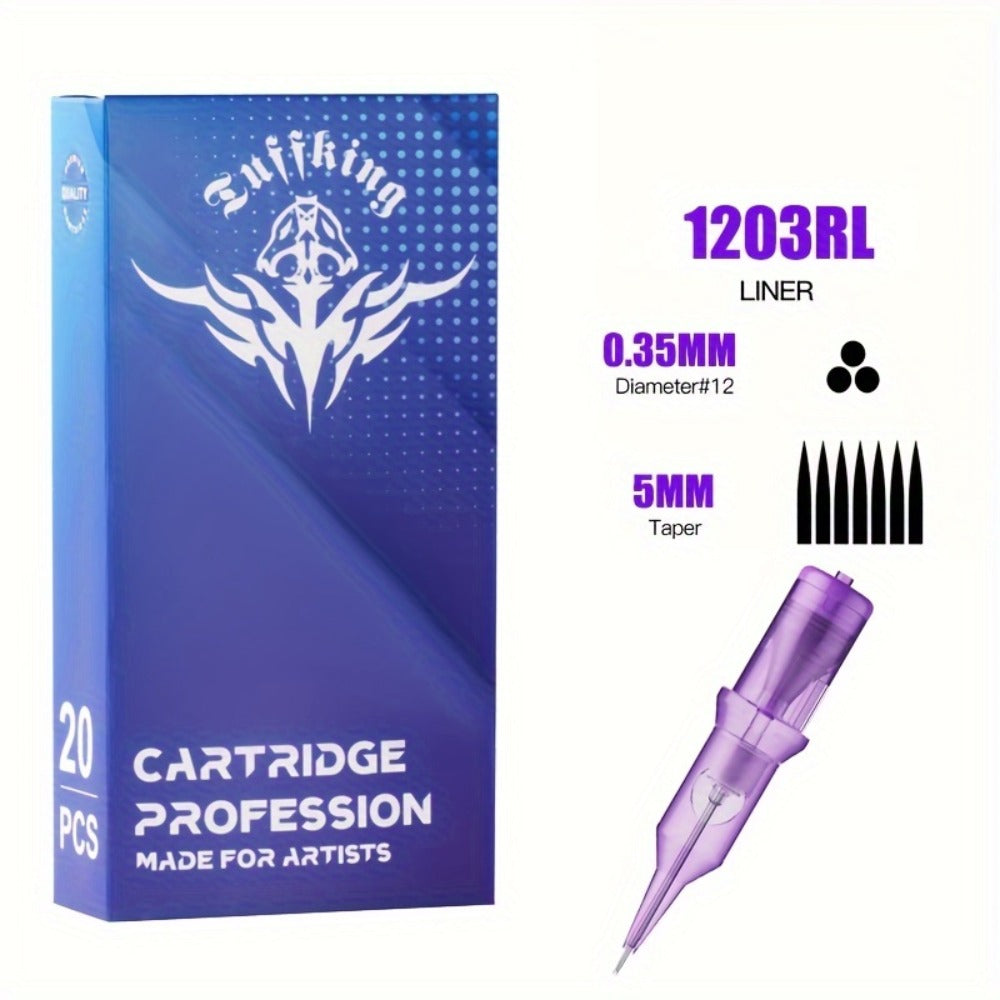 Disposable Tattoo Needles Mixed Size Sterilized RL RS M1 0.35mm ¨C Safety Tattoo Needle Set for Tattoo Artists and Beginners, Body Art Supplies 30 40 100 Piece Bulk Pack