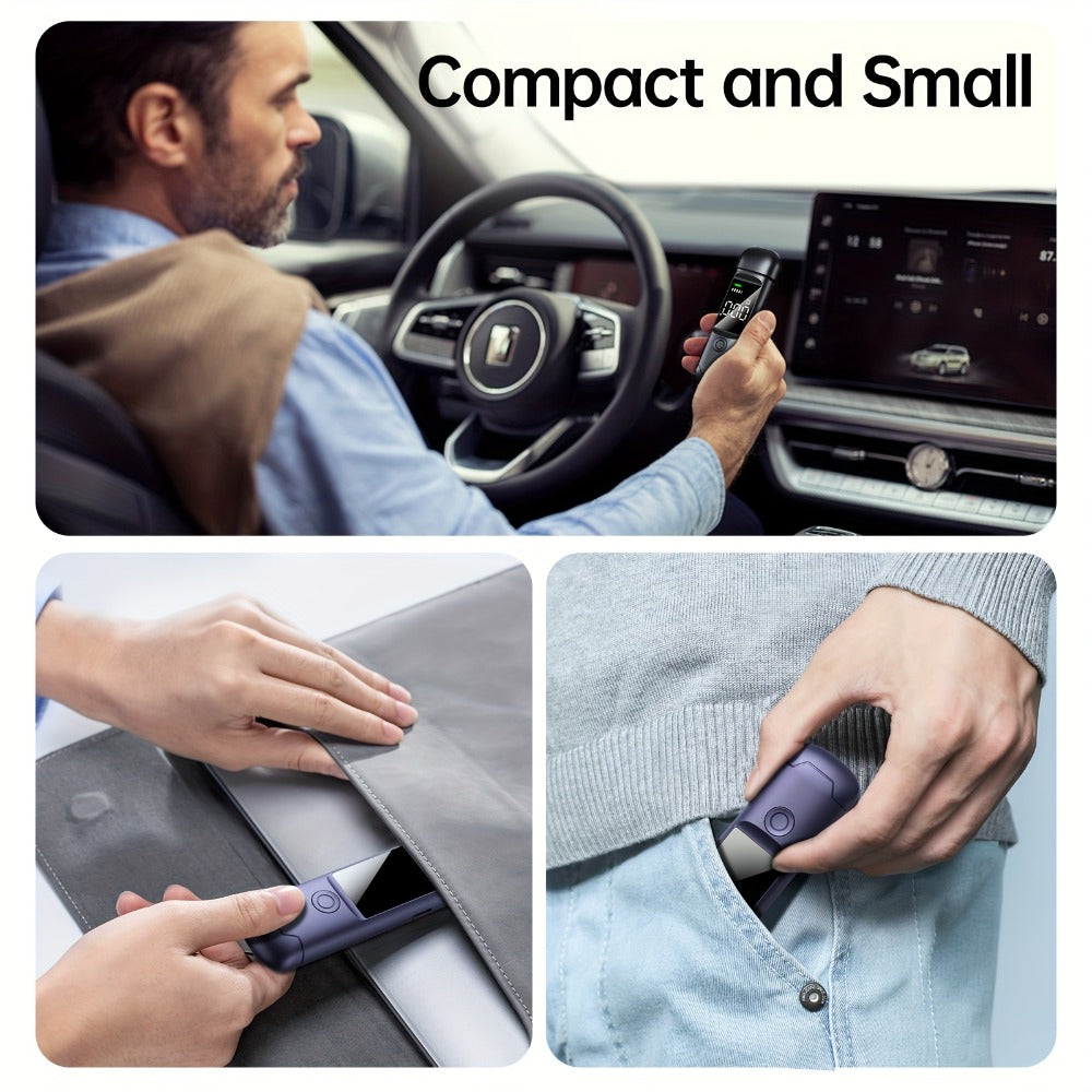 USB Rechargeable Breathalyzer with LCD Display ¨C Portable Personal Alcohol Tester, 200mAh Battery, Multi-Person Continuous Testing, Safe Driving Breath Analyzer