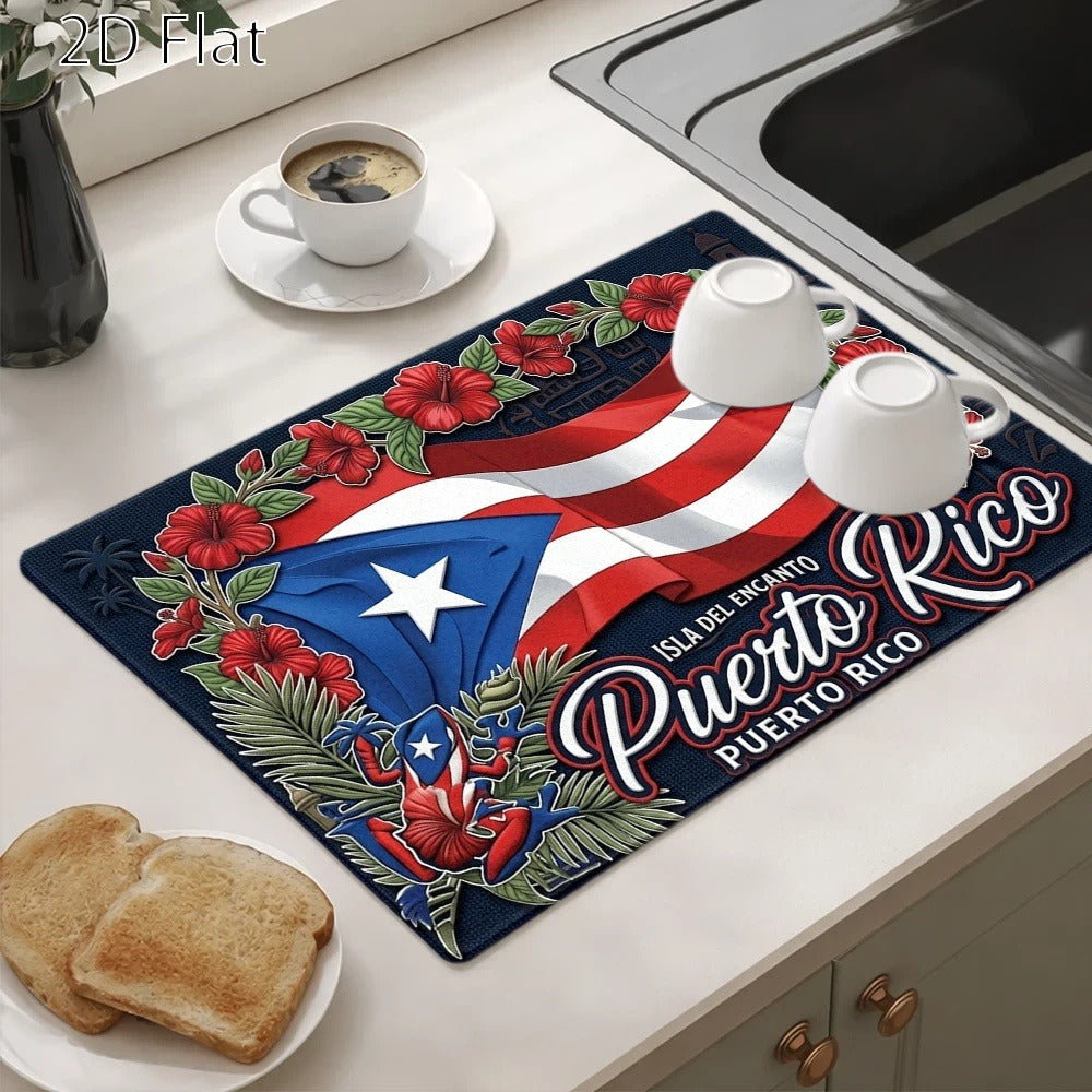 Cooktop Protector Mat Puerto Rico Style | Heat-Resistant Non-Stick Stove Cover Pad | Reusable for Gas Stove, Induction Cooker, Glass Cooktop, Oven & Washer Dryer Top
