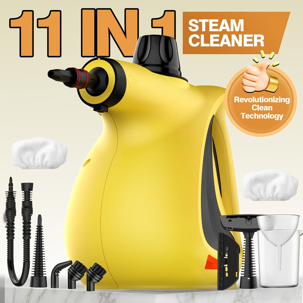 Steam Cleaner with 11 Accessories Multi-Surface Portable Home Steam Cleaning Machine for Floor Tile Grout Kitchen Bathroom Sofa