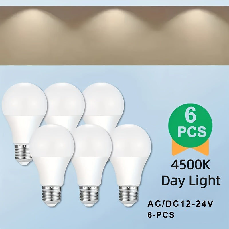 A19 LED Light Bulb 14W 1100 Lumens 4500K Daylight White 85+ CRI Non-Dimmable ¨C E26 Base No Flicker High Brightness Bulb for Home Bedroom Office Kitchen Living Room Lamp, 6 Pack