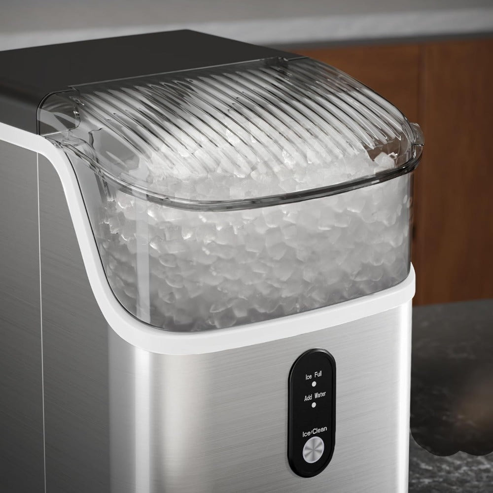 Chewable Ice Maker Countertop ¨C 35 Lbs Nugget Pebble Ice or 26 Lbs Bullet Ice, Self-Cleaning, Includes Ice Scoop & Basket, Perfect Holiday Gift for Home, Kitchen, Easter, Halloween & Christmas