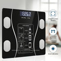 Digital Bathroom Scale Body Weight Scale LED Backlit Display Tempered Glass 400lb Capacity Compact
