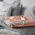 Electric Mattress Pad Heated Bed Warmer 63¡±x31¡± - 9 Heat Settings, 4 Auto Shutoff Modes, Rapid Warming, LED Controller, ETL Certified, Machine Washable, Low EMF, Winter Comfort Gift, Brown & Grey