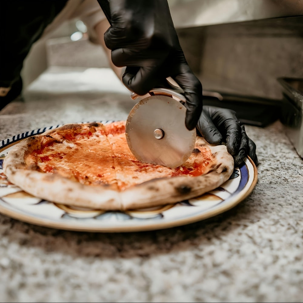 Black Nitrile Gloves 100 Count, 6 Mil Thick Latex-Free Disposable Gloves, Chemical Resistant Tear-Resistant Flexible Ambidextrous, for Automotive, Kitchen, Cleaning, Tattooing & Car Detailing ¨C M, L, XL