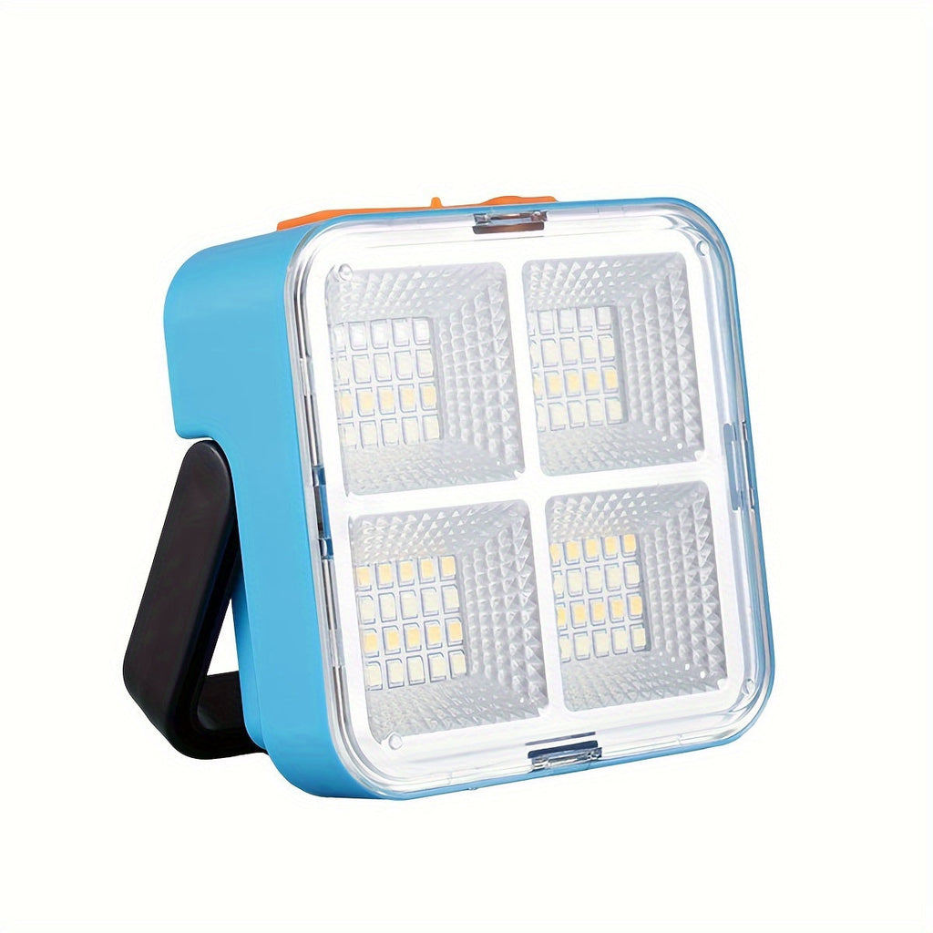 Solar Camping Lantern Ultra-Bright 4 Adjustable Modes ¨C Solar & USB Rechargeable Multifunctional Searchlight with Bracket & Hook for Camping, Hiking, Emergency & Outdoor Use