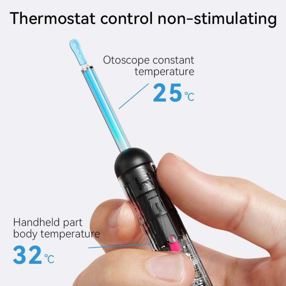 Upgraded 1080P Ear Wax Removal Tool with Camera & Storage Case ¨C LED Light, iOS & Android Compatible, Complete Ear Cleaning Kit, Holiday & Birthday Gift for Whole Family