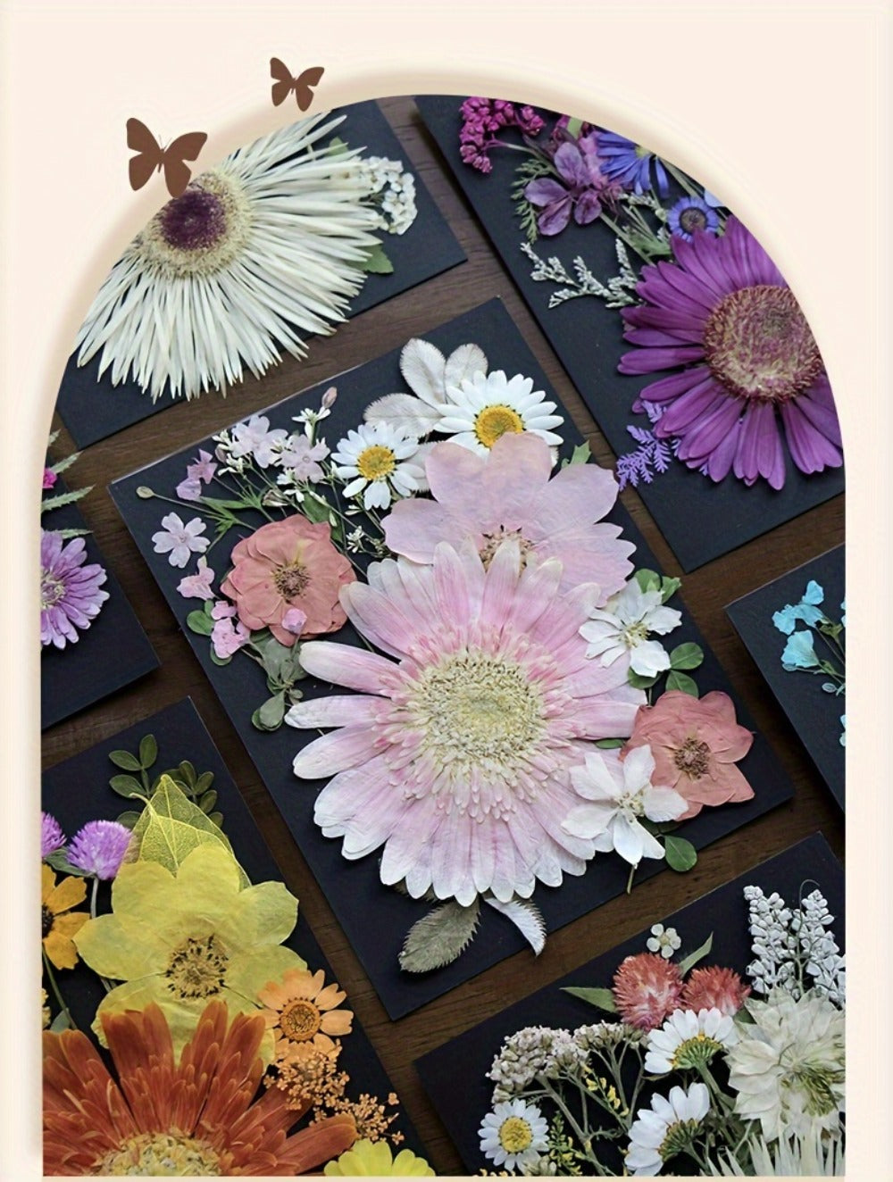 Dried Pressed Flowers for Resin 60pcs Real Pressed Flowers Dry Leaves Bulk Natural Herbs Kit for Scrapbooking DIY Art Crafts, Epoxy Resin Jewelry Molds, Candle Soap Making Nail Decor