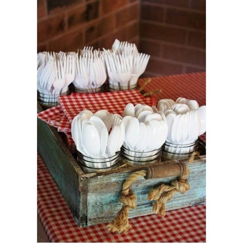 Disposable Plastic Forks 1000 Pack BPA-Free Medium Weight ¨C White Bulk Plastic Cutlery Set for Takeout, Meal Prep, Catering, Parties & Everyday Dining | Heat-Resistant, Durable & Food Safe