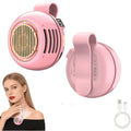 Clip-On Bladeless Neck Fan 360¡ã Surround Wind | Rechargeable Hands-Free Mini Fan for Shirt & Waist, Portable Personal Cooling for Outdoor, Travel & Sports ¨C Digital Display Option, Pink, Green & White, 1pc & 2pcs