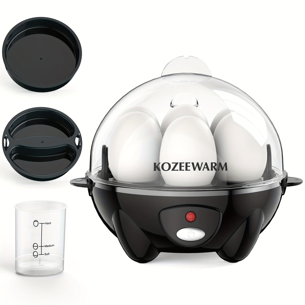 Electric Egg Boiler & Cooker with Auto Shut-Off ¨C Single & Double Layer, Multi-Function for Hard Boiled, Soft Boiled, Scrambled, Omelette, Steamed Vegetables & Dumplings, 4 Colors
