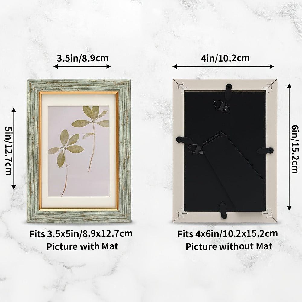 Vintage Photo Frames Set of 5/10, Rustic Retro Picture Frames 5x7 4x6 Inch with Tempered Glass, Wall & Tabletop Display Decorative Art Frames for Home Decor Halloween Christmas Gift