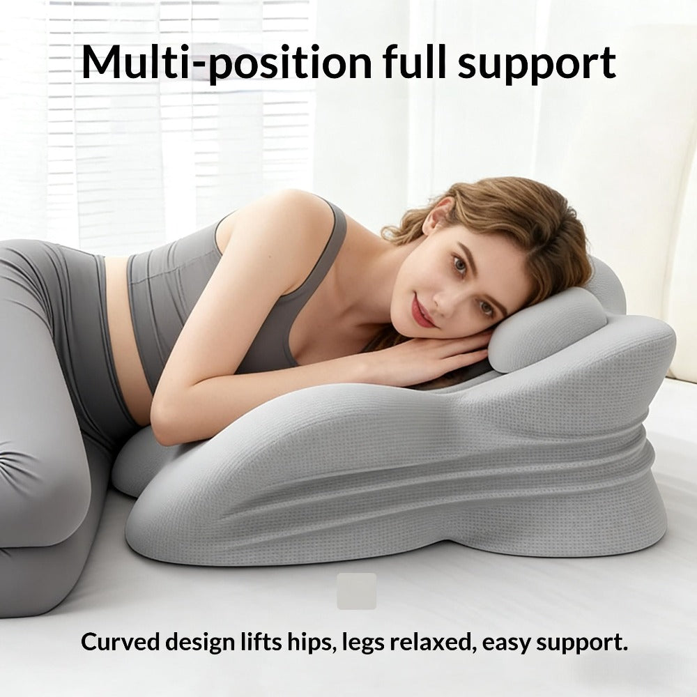 Wedge Pillow Memory Foam ¨C Ergonomic Cervical & Lumbar Support for Stomach, Side & Back Sleepers | Breathable Removable Washable Cover, Multi-Use for Sleep, Office & Reading, Great Gift for Couples