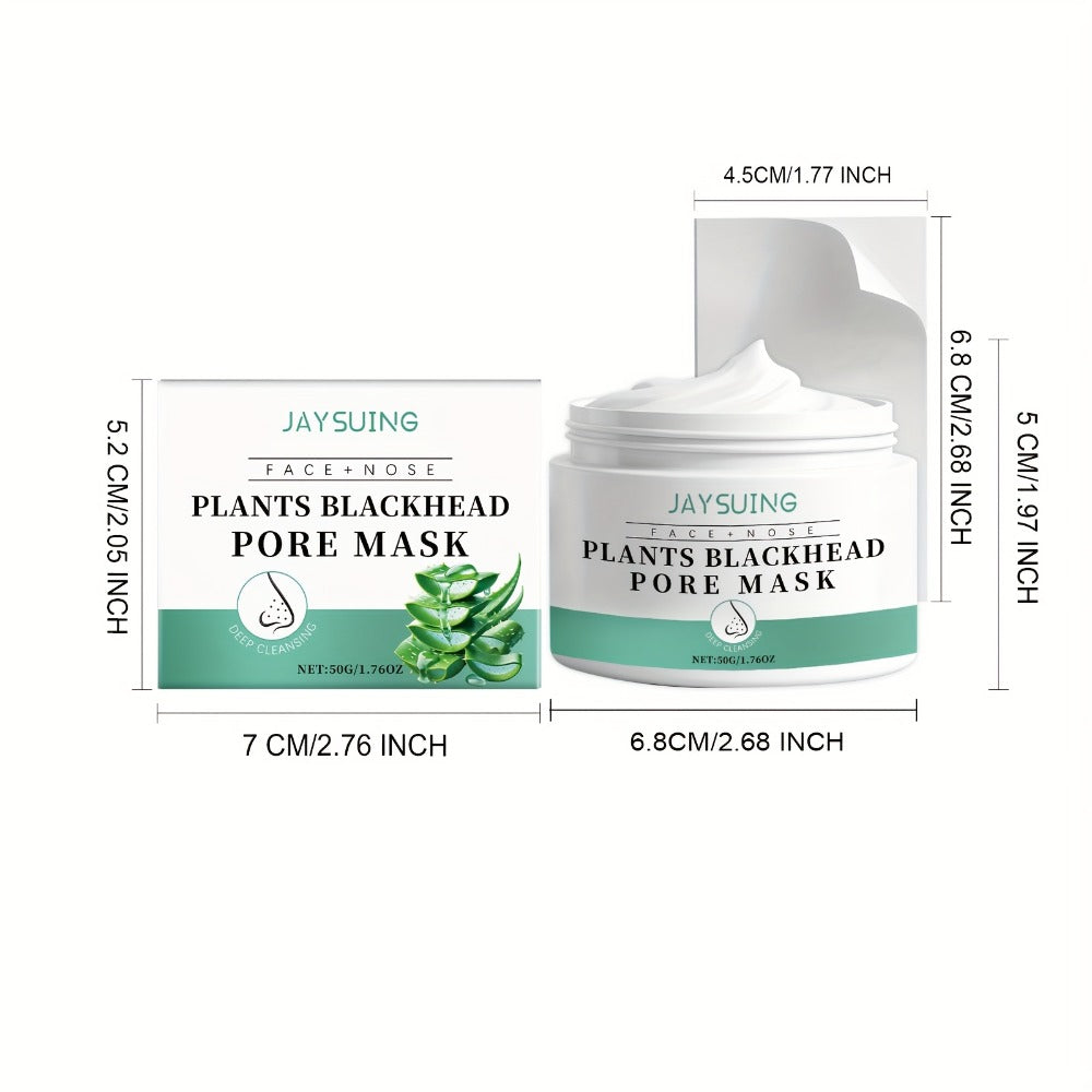 Blackhead Peel-Off Nose Mask 50g with Hyaluronic Acid, Salicylic Acid & Aloe Essence ¨C Deep Pore Cleansing Strips for Smooth Skin, Daily Use