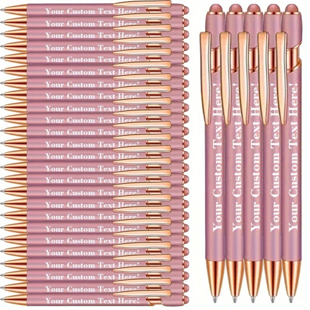 Ballpoint Stylus Pens 30 Pack ¨C 2-in-1 Touchscreen Stylus & Ballpoint Pen with Comfortable Grip, Personalized Engraving, Bulk Set for Office, School, Wedding & Party Favors
