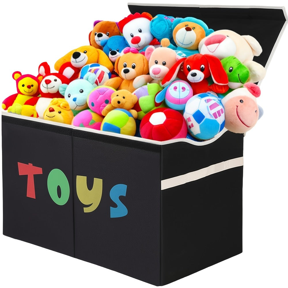 Extra Large Collapsible Kids Storage Chest with Lid ¨C 31.7 Gal Toy Box Organizer Bins for Boys Girls Bedroom Nursery Living Room